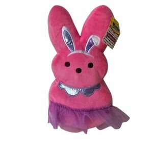 Peeps Pink and Purple Ballerina Easter Bunny Plush, NWT